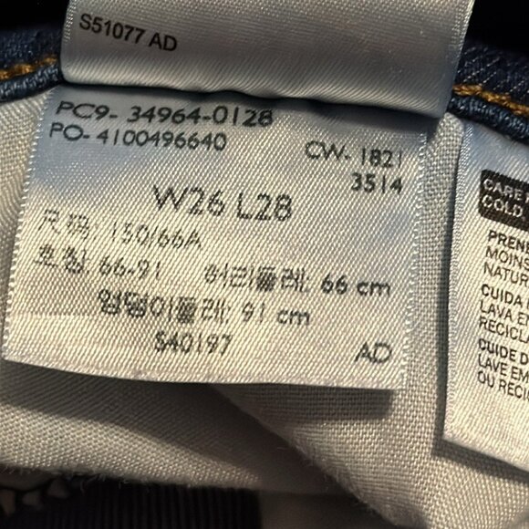 Levi's  WEDGIE STRAIGHT jeans-size 26 - Picture 11 of 12